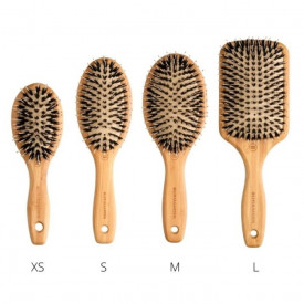 Olivia Garden Bamboo Touch Combo Medium - Perie de par profesionala cu par de mistret si nailon