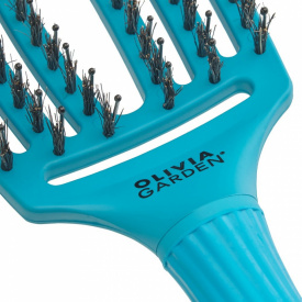 Olivia Garden Perie de par cu peri de mistret+nailon Finger Combo On The Road Again - Blue Lagoon