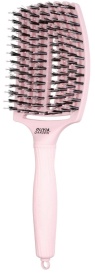 Olivia Garden Perie de par cu peri de mistret+nailon Finger Combo Pastel Pink Large
