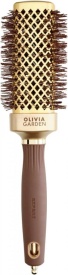 Olivia Garden Perie patrata pentru par 20mm Expert Blowout Straight Wavy Bristles Gold&Brown