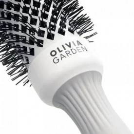 Olivia Garden Perie profesionala de par Expert Blowout Shine White&Gray 35mm