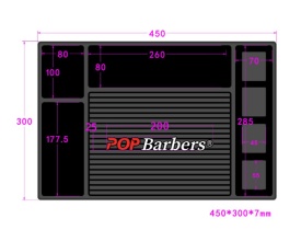 Pop Barbers - Covor magnetic pentru ustensile si masini de tuns