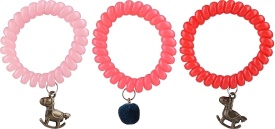 Ronney Elastice spiralate colorate pentru par Funny Ring Bubble 3buc