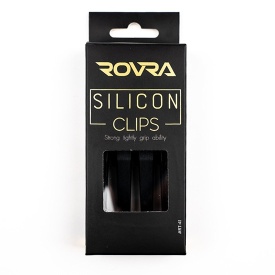 Rovra Clipsuri profesionale din silicon negru pentru par 4buc