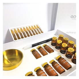 Skinderma Set antirid pentru fata cu aur coloidal Golden Kit