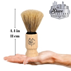 The Shave Factory Penson din lemn pentru barbierit cu peri de mistret