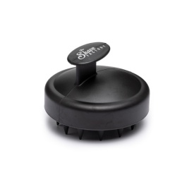 The Shave Factory Perie din silicon pentru masaj capilar Hard Black Brush