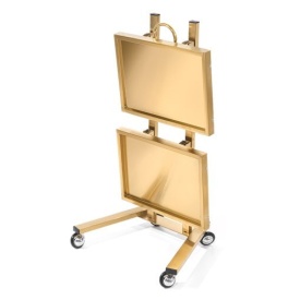 Cupio Ucenic metalic pentru salon cu 2 etaje Gold
