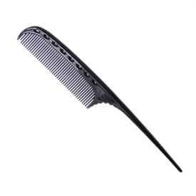 YS Park Pieptan pentru frizerie cu codita pentru sectionare 105 - negru