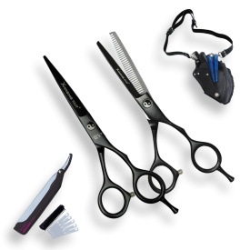 Akashi X-treme Cut Set 4 - Set de foarfeci tuns+filat P55+PM55
