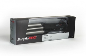 Babyliss Pro Ondulator profesional triplu pentru par Waver Titanium-Tourmaline 22/19/22mm