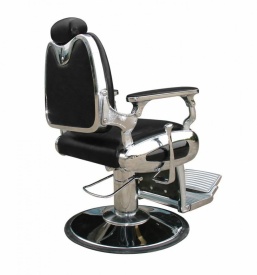 Barburys Scaun de frizerie Arrow cu aspect retro negru