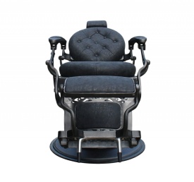 Barburys Scaun de frizerie Malone cu aspect vintage negru
