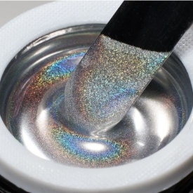 Cupio Gel metalic pentru design - Laser Mirror Silver 5g