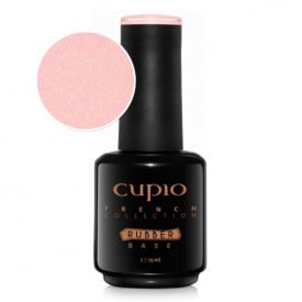 Cupio Oja semipermanenta Rubber Base French Collection - Blush Shimmer Gold 15ml