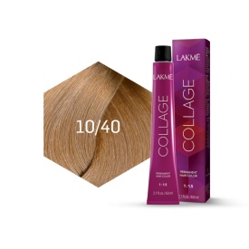 Lakme Vopsea de par permanenta 10/40 blond platinat cupru Collage 60ml