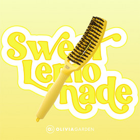 Olivia Garden Finger Combo 90s - Perie profesionala de par cu peri de mistret si nailon Sweet Lemonade