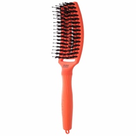 Olivia Garden Perie de par cu peri de mistret+nailon Finger Combo Dolce Vita Orange Spritz