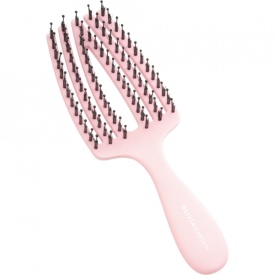 Olivia Garden Perie pentru copii cu peri naturali de mistret+nailon Finger Combo Kids Mini Pink