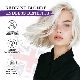 Ronney Professional Masca cu pigment violet pentru par blond Anti-Yellow 1000ml