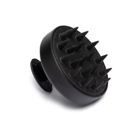 The Shave Factory Perie din silicon pentru masaj capilar Hard Black Brush