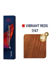 Wella Professionals Koleston Perfect - Vopsea de par profesionala permanenta blond mediu rosu castaniu 7/47 60ml