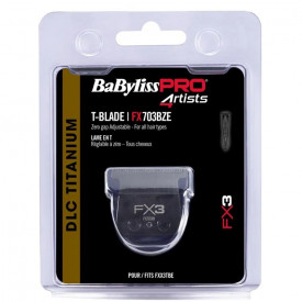 Babyliss Pro Set cutite T-blade Deep Tooth pentru trimmer FX3 - DLC/Titanium