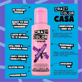 Crazy Color Vopsea semipermanenta 61 Burgundy 100ml