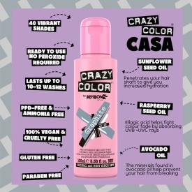 Crazy Color Vopsea semipermanenta 69 Graphite 100ml