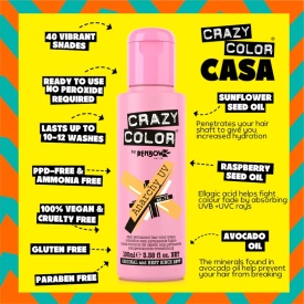 Crazy Color Vopsea semipermanenta 76 Anarchy UV 100ml