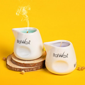 Italwax Aromatic Spa - Lumanare aromatica&ulei postepilare Nirvana Sandalwood 75ml