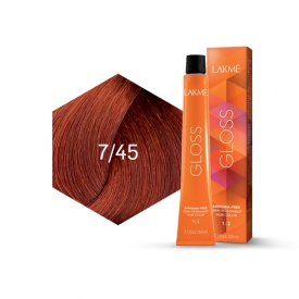 Lakme Vopsea de par demipermanenta 7/45 blond cupru mahon Gloss 60ml