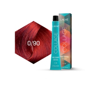 Lakme Vopsea de par permanenta 0/90 rosu Collage Mix Tone 60ml
