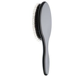 Olivia Garden Perie profesionala ceramic+ion cu peri de mistret+nailon Expert Care Oval Black