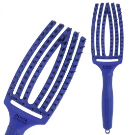 Olivia Garden Perie de par cu peri de mistret+nailon Finger Combo On The Road Again - Blue Jeans