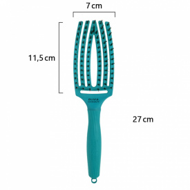 Olivia Garden Perie de par cu peri de mistret+nailon Finger Combo On The Road Again - Blue Lagoon