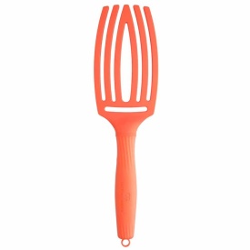 Olivia Garden Perie de par cu peri de mistret+nailon Finger Combo Dolce Vita Orange Spritz