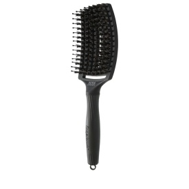 Olivia Garden Perie de par cu peri de mistret+nailon Finger Combo Black Large 