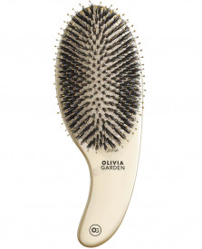 Olivia Garden Perie profesionala de par cu peri de mistret si nailon Expert Care Curve Boar&Nylon Gold