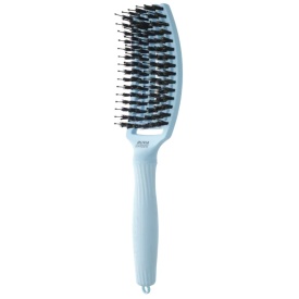 Olivia Garden Perie de par cu peri de mistret si nailon Finger Combo Pastel Blue Medium
