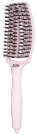 Olivia Garden Perie profesionala de par medie cu peri de mistret si nailon Finger Combo Medium Pastel Pink
