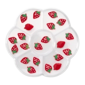 Pinx Set decor 3D pentru unghii - Strawberries 20buc