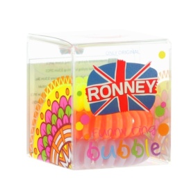 Ronney Elastice spiralate colorate pentru par Funny Ring Bubble 3buc