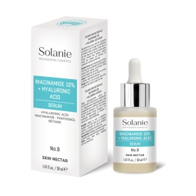 Solanie Ser pentru fata cu niacinamide 10% si acid hialuronic Skin Nectar Nr. 9 30ml