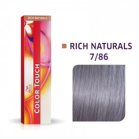 Wella Professionals Vopsea de par demipermanenta Color Touch 7/86 blond mediu perlat violet 60ml
