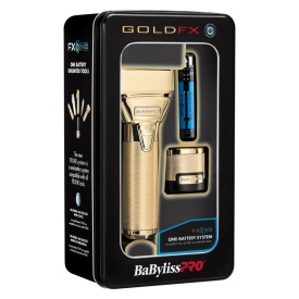 Babyliss Pro Aparat de ras cu folie dubla fara fir FXONE All Metal Gold Cordless