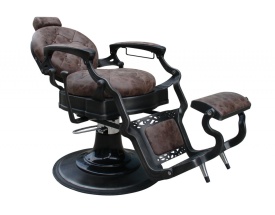 Barburys Scaun de frizerie Malone cu aspect vintage maro