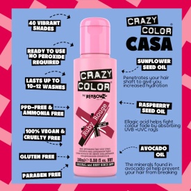 Crazy Color Vopsea semipermanenta 66 Ruby Rouge 100ml