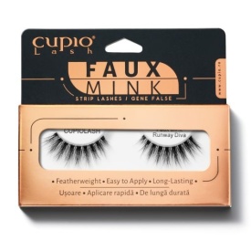 Cupio Gene banda Vegan Faux Mink - Runway Diva