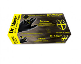 Dr. Mayer Manusi nitril Emperor negre texturate nepudrate L 50 buc/set